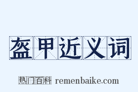 盔甲近义词是什么意思的图片